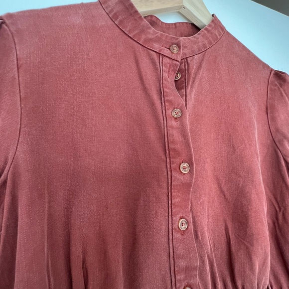 & Other Stories Dress in rusty red - Picture 3 of 4